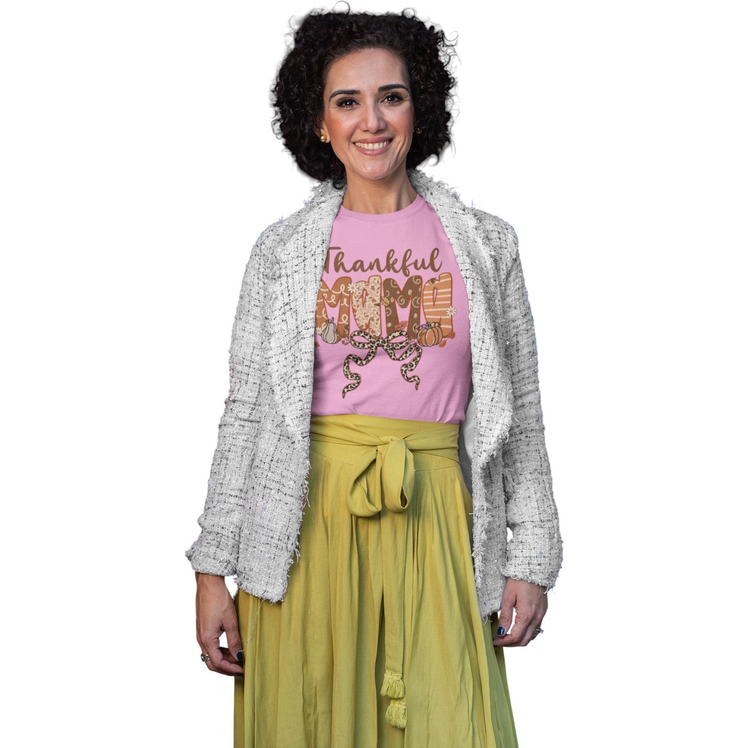 Thankful Mama Thanksgiving Tee - Image 6