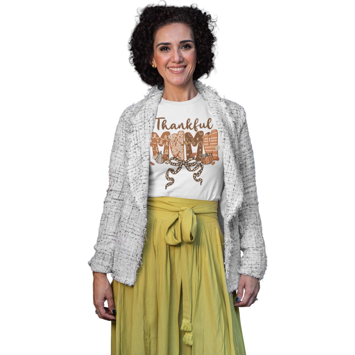 Thankful Mama Thanksgiving Tee - Image 7