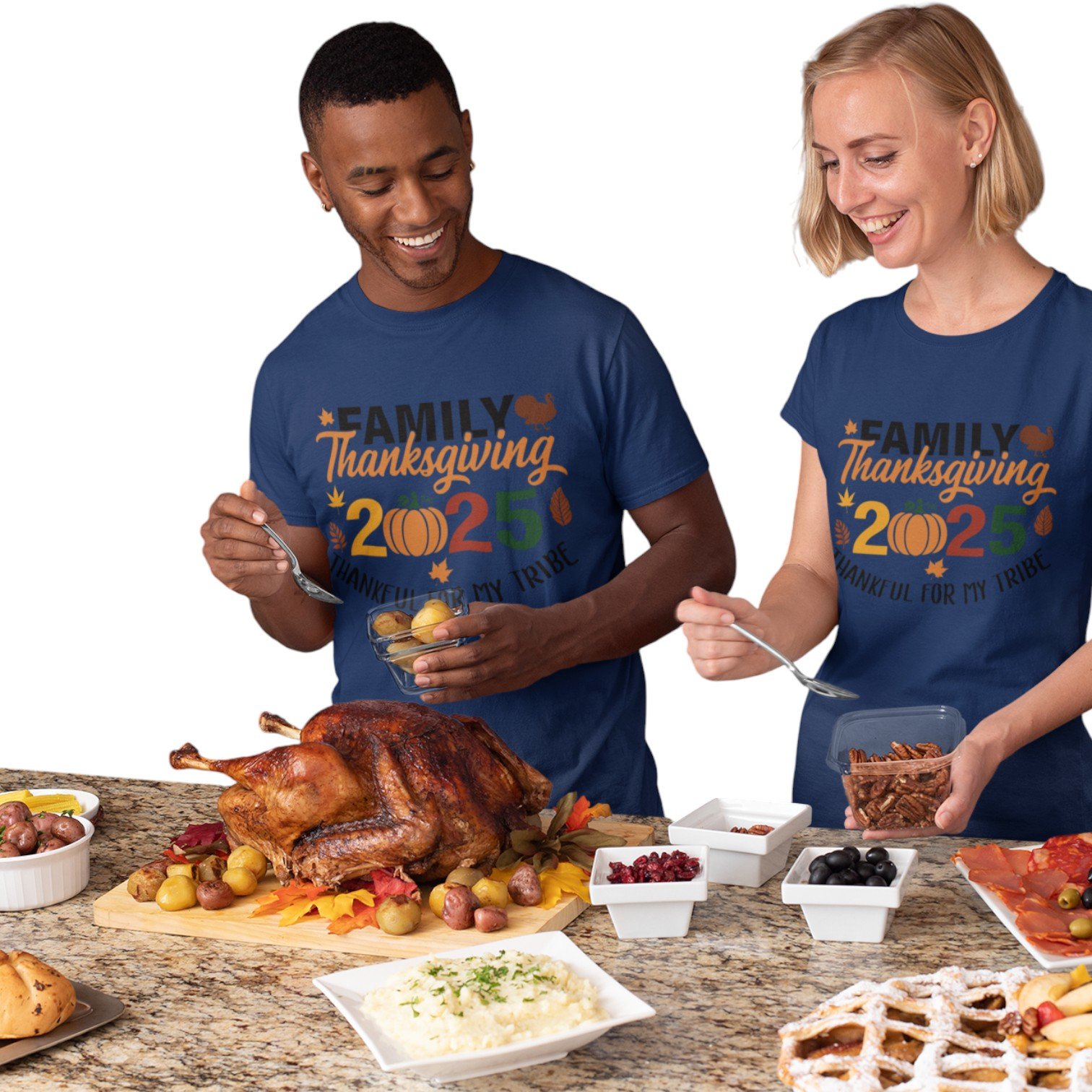 Thankful for My Tribe 2025 Family Thanksgiving Tee - Image 10