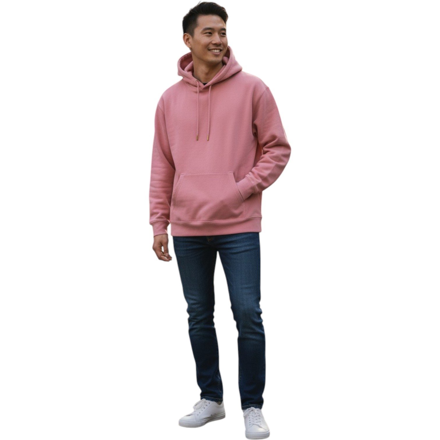 Unisex Midweight Organic French Terry Hoodie - Image 4