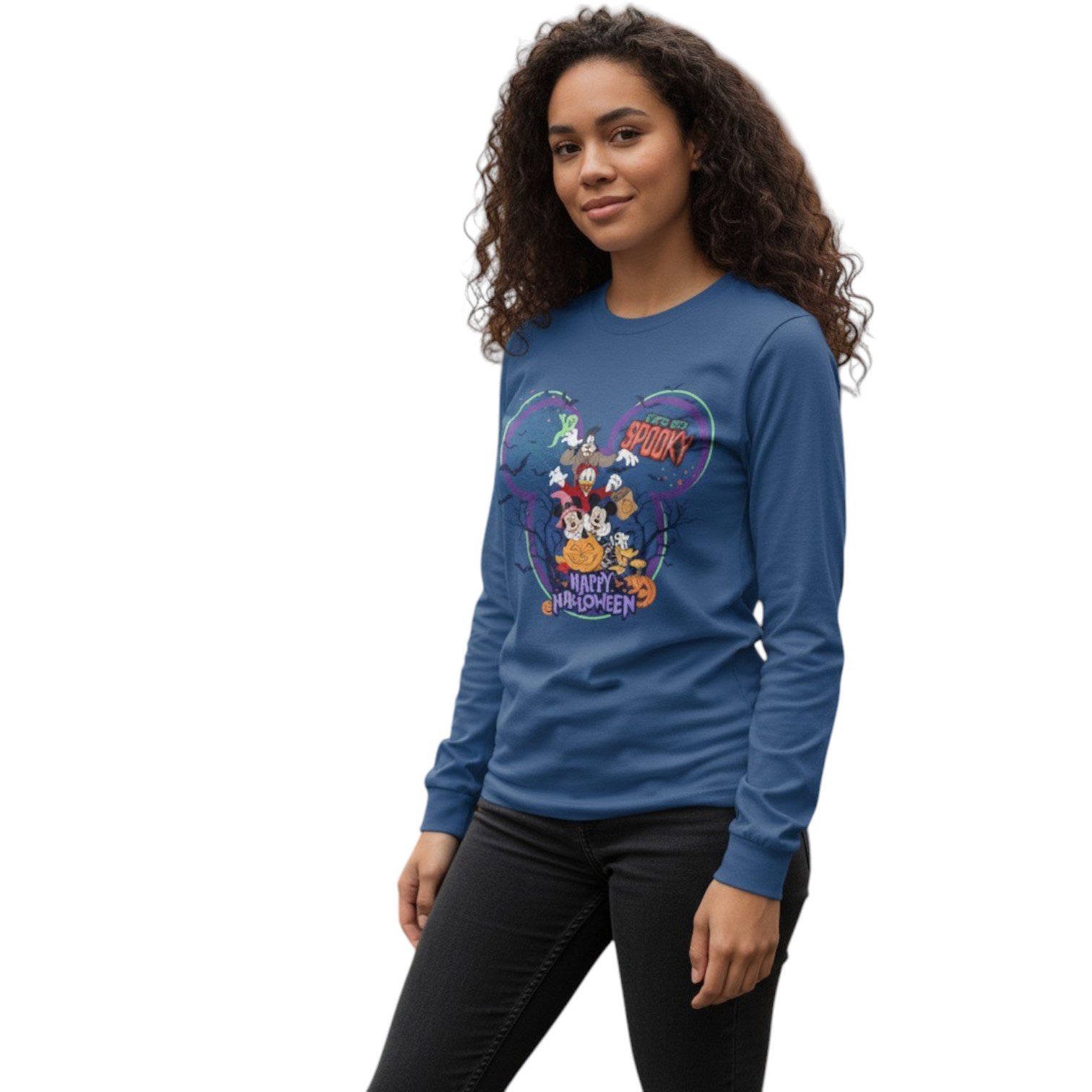 I’m So Spooky – Happy Halloween Long Sleeve Tee - Image 4