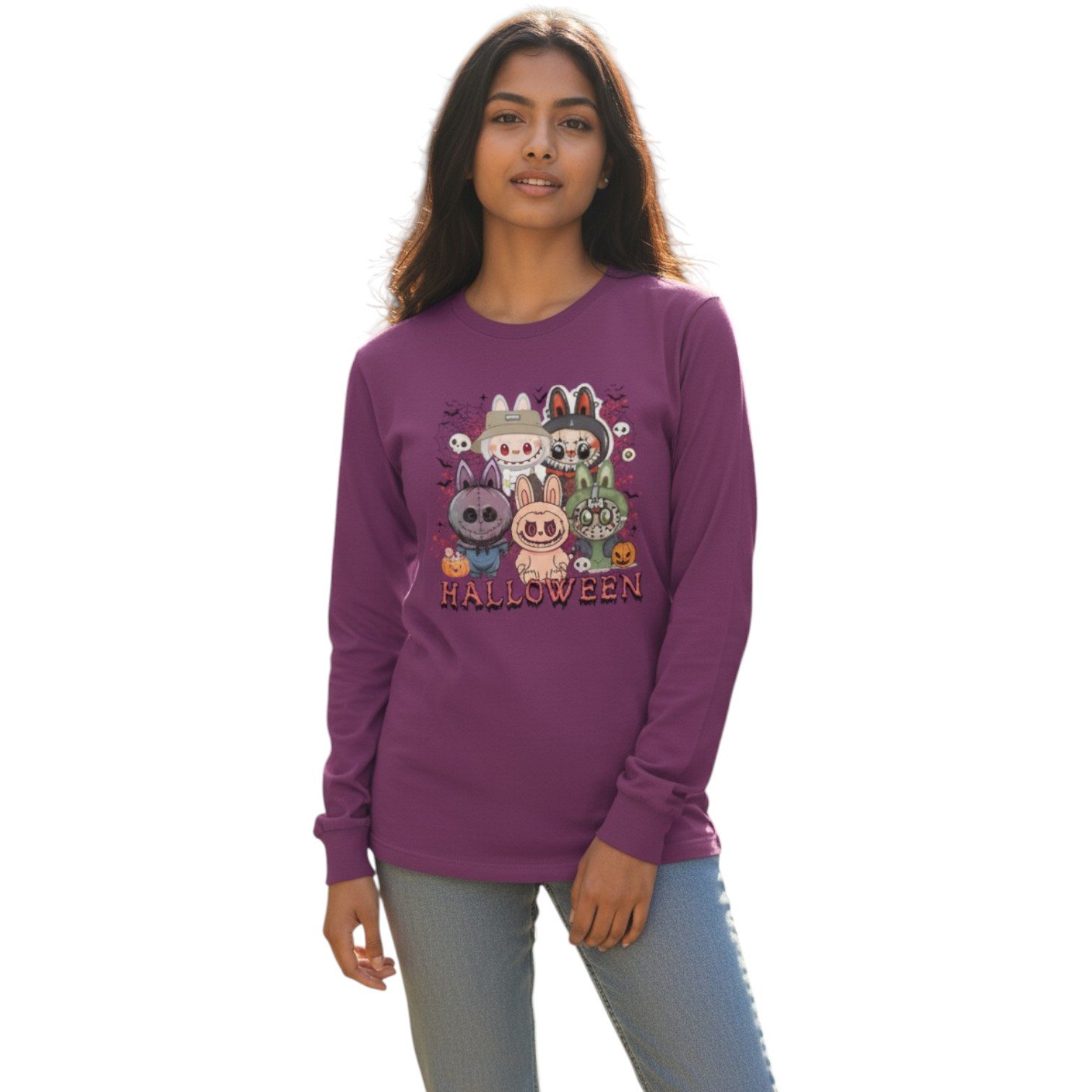 Spooky Squad Halloween Long Sleeve Tee - Image 2