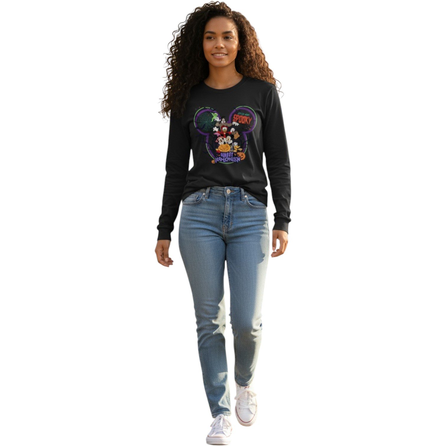I’m So Spooky – Happy Halloween Long Sleeve Tee - Image 12