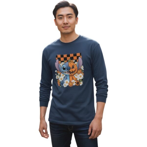“Spooky Stitch & Sunflowers” Long Sleeve Tee - Image 9