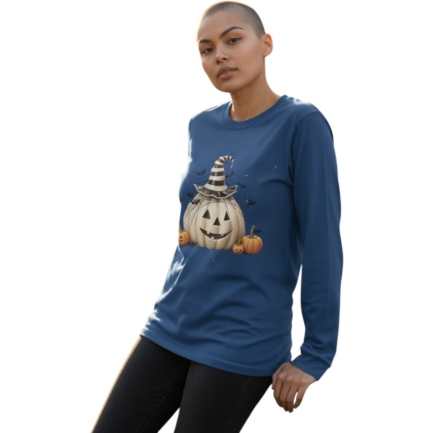 Wickedly Chic Pumpkin Long Sleeve Tee - Image 7