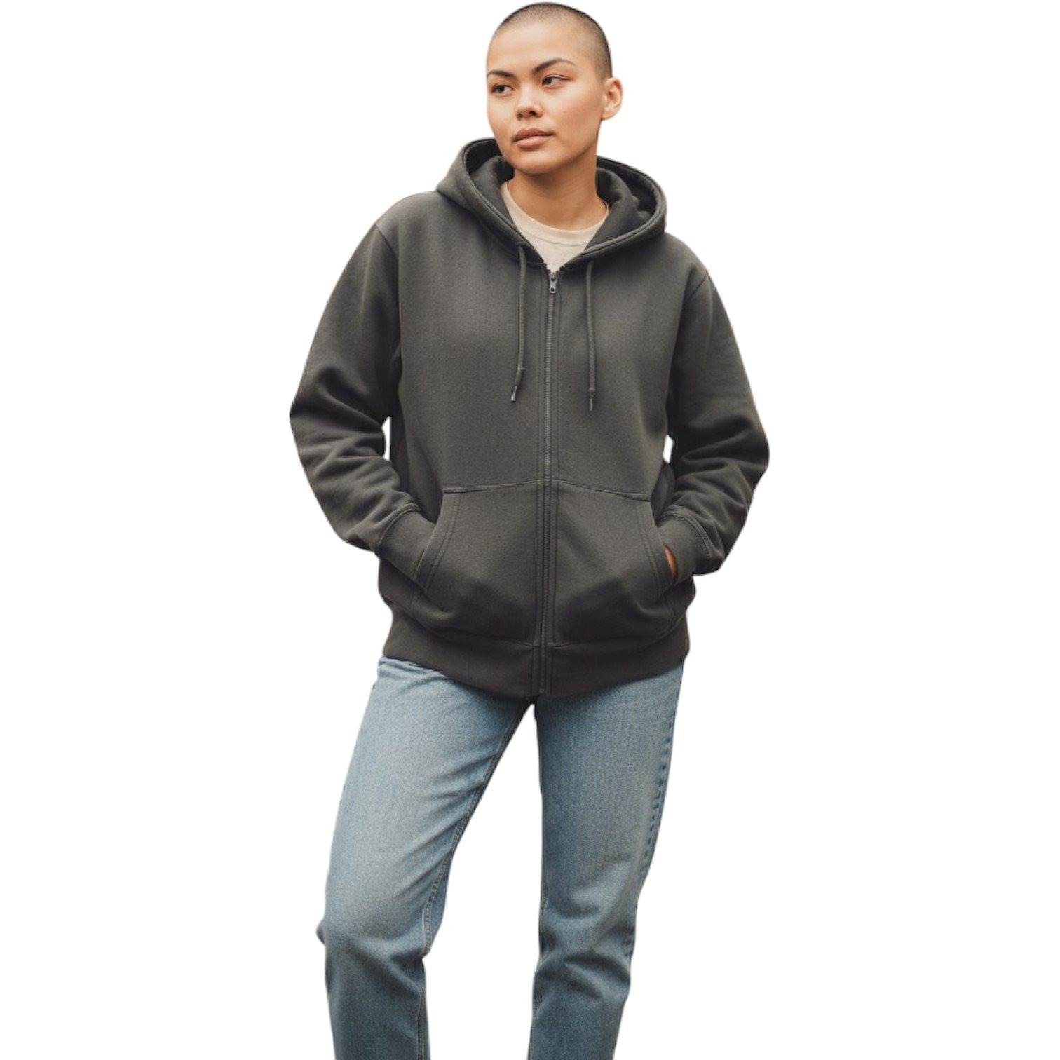 Unisex Heavyweight Organic Zip Hoodie - Image 6