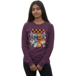 “Spooky Stitch & Sunflowers” Long Sleeve Tee