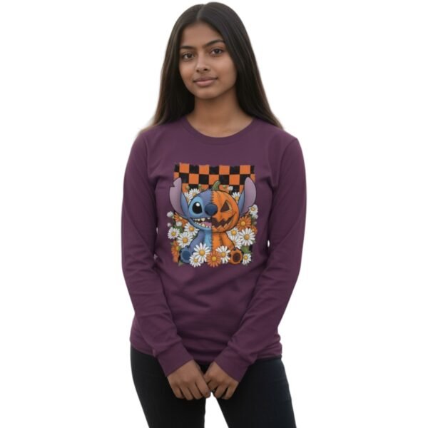 “Spooky Stitch & Sunflowers” Long Sleeve Tee