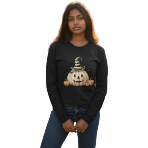 Wickedly Chic Pumpkin Long Sleeve Tee