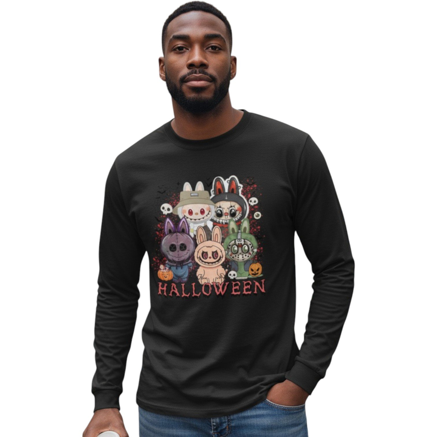 Spooky Squad Halloween Long Sleeve Tee - Image 9