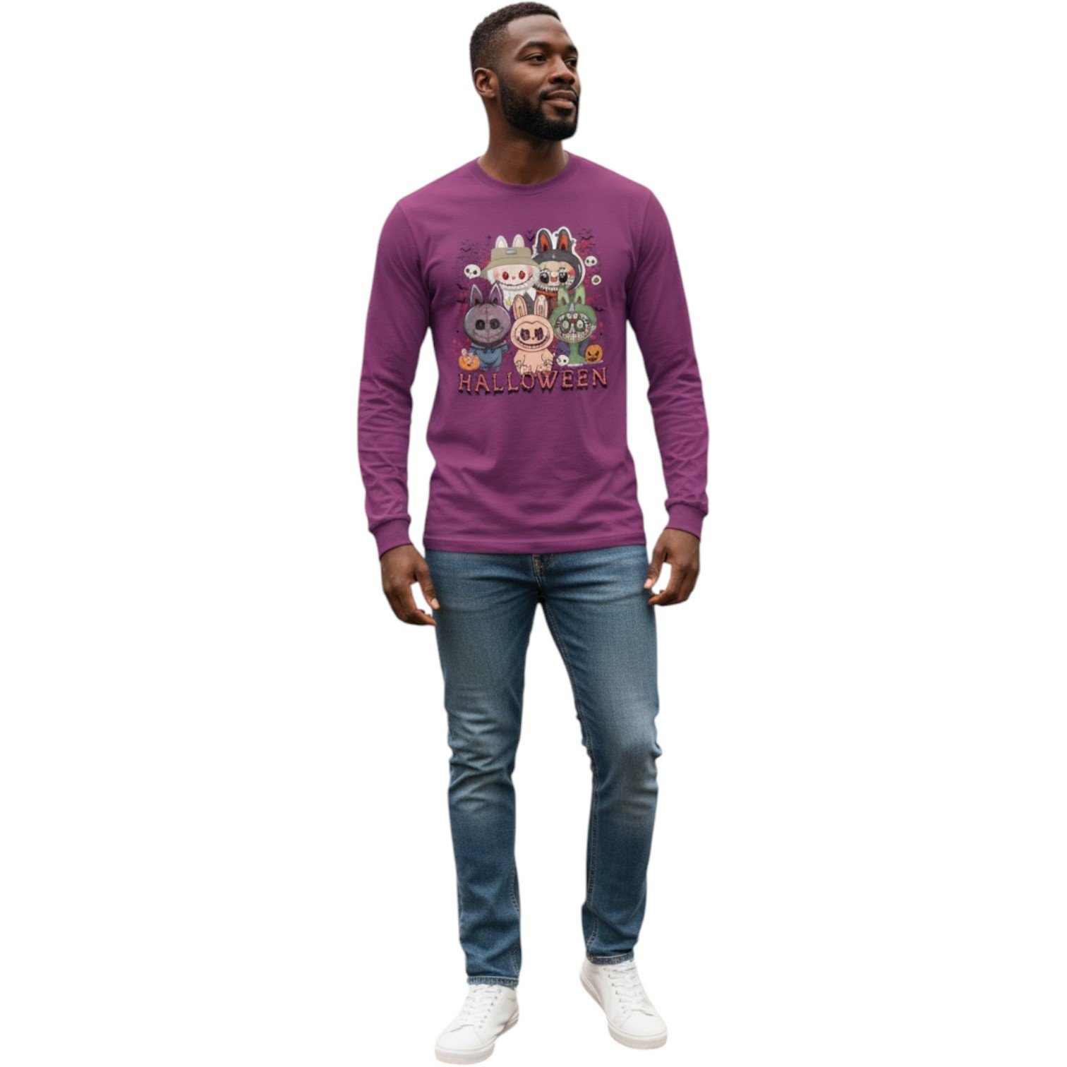 Spooky Squad Halloween Long Sleeve Tee - Image 11