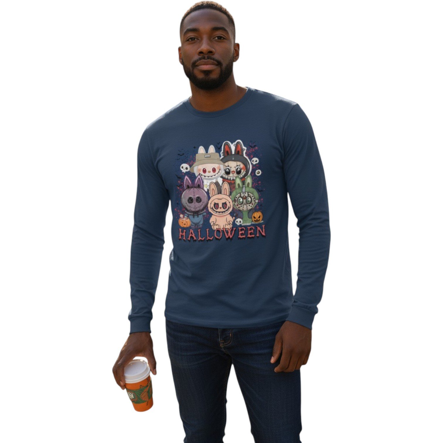 Spooky Squad Halloween Long Sleeve Tee - Image 10