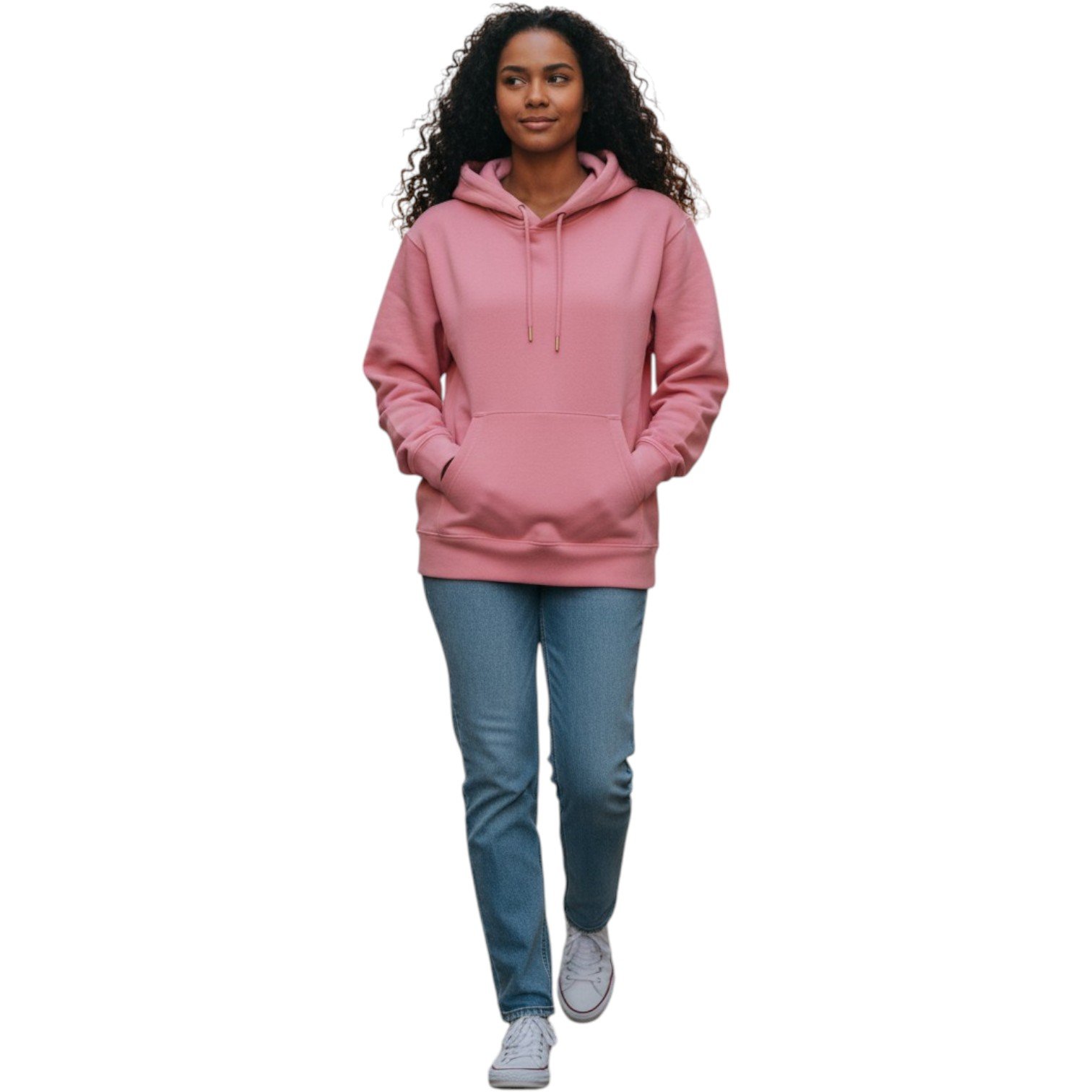 Unisex Midweight Organic French Terry Hoodie - Image 3