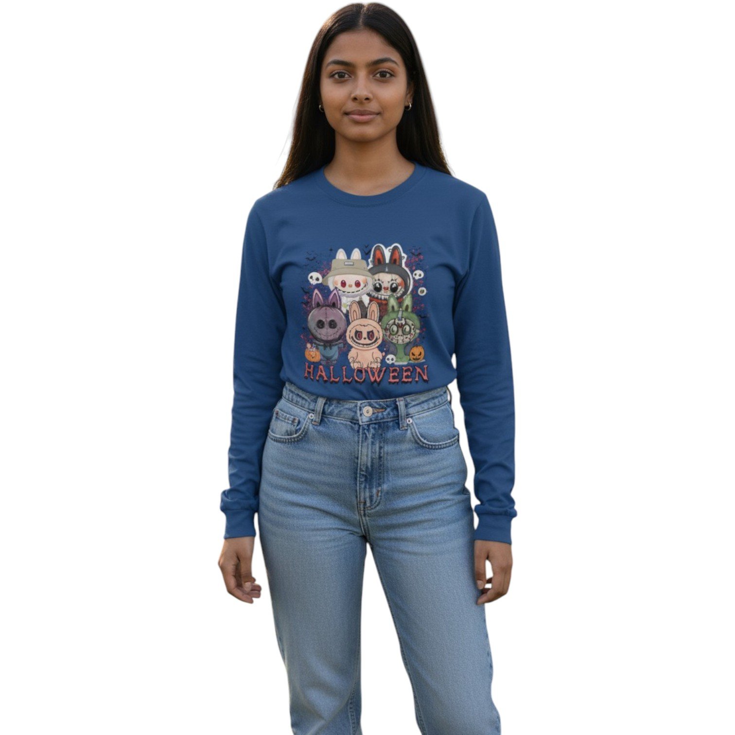 Spooky Squad Halloween Long Sleeve Tee - Image 8