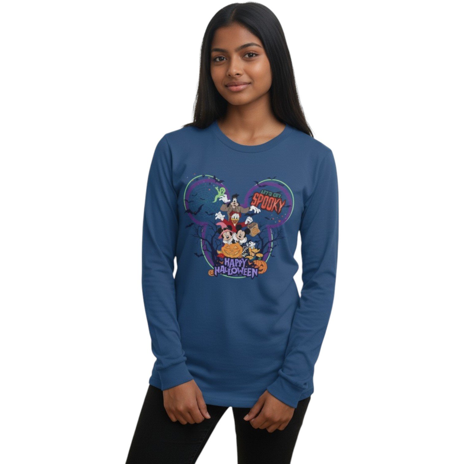 I’m So Spooky – Happy Halloween Long Sleeve Tee - Image 8
