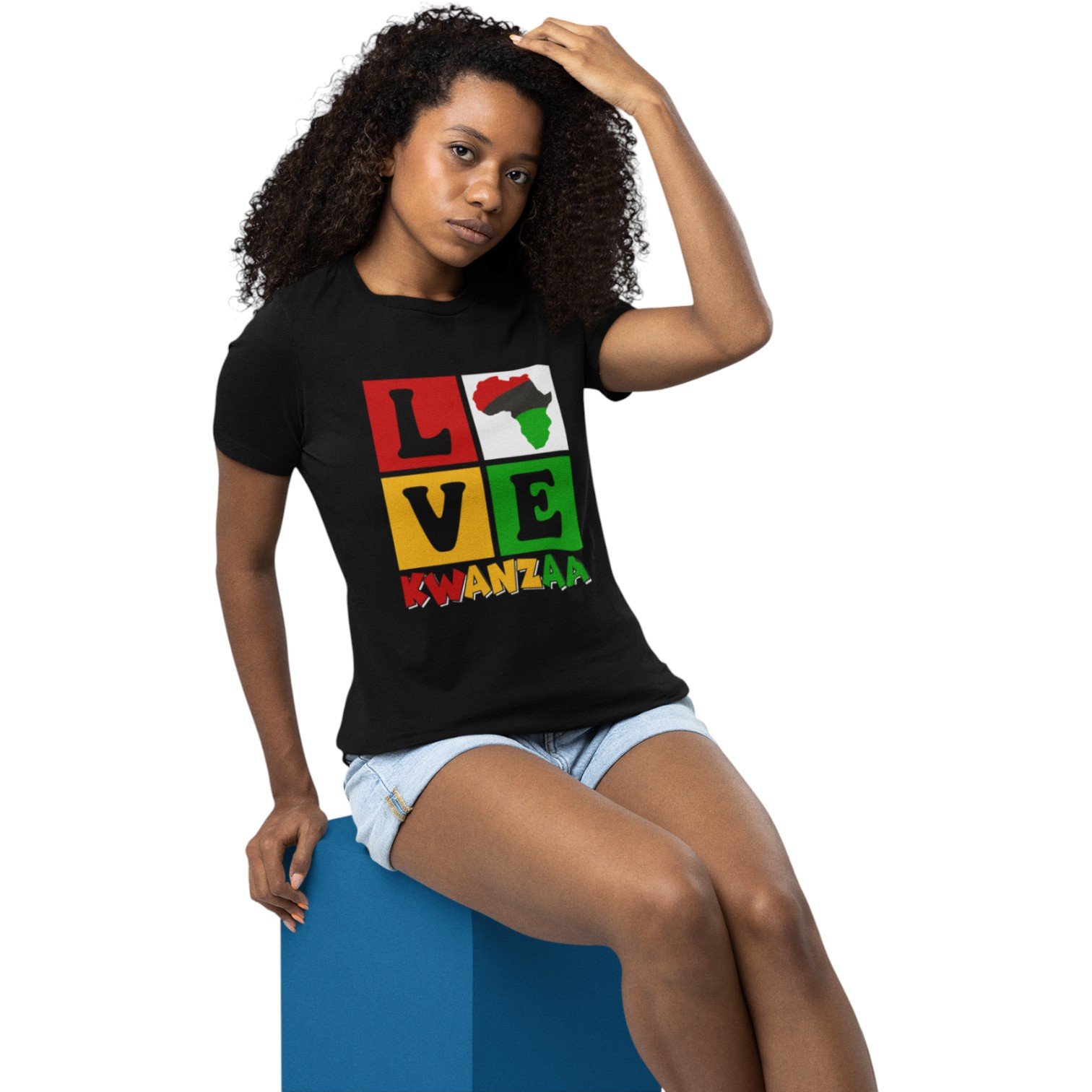 Love Kwanzaa Unisex T-Shirt – African Pride Graphic Tee - Image 3