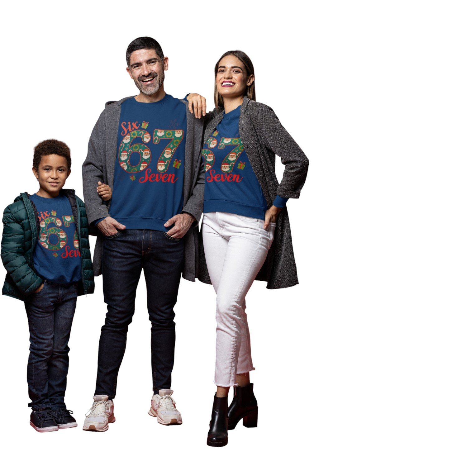 Holiday 6 7 Christmas Sweatshirt – Six / Seven Festive Family Matching Outfit 2025 - Image 5