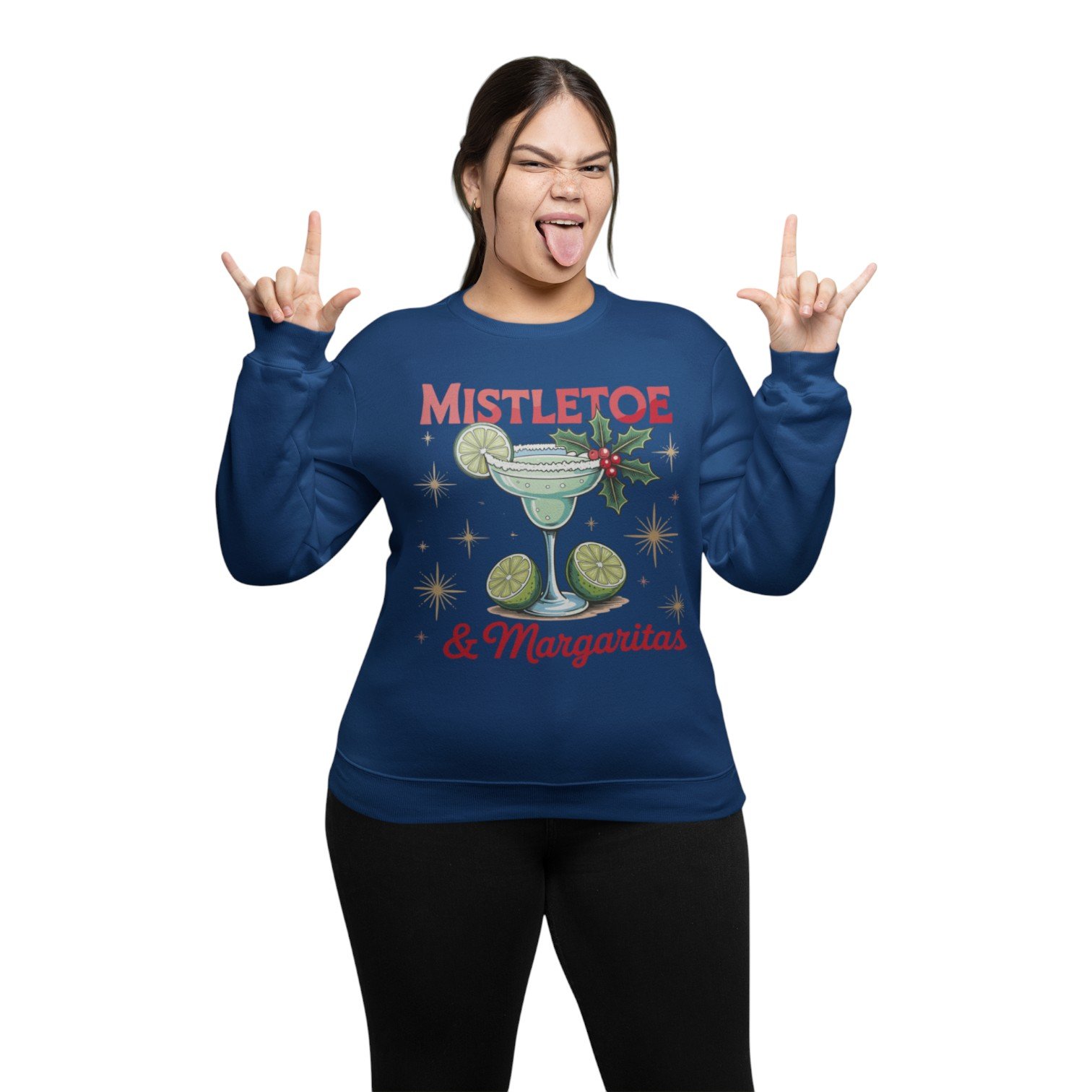 Mistletoe & Margaritas Holiday Sweatshirt – Unisex - Image 4