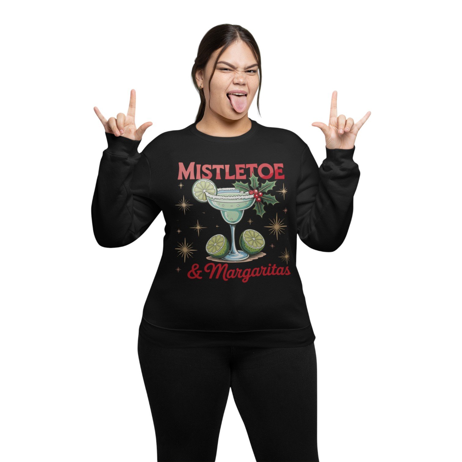Mistletoe & Margaritas Holiday Sweatshirt – Unisex