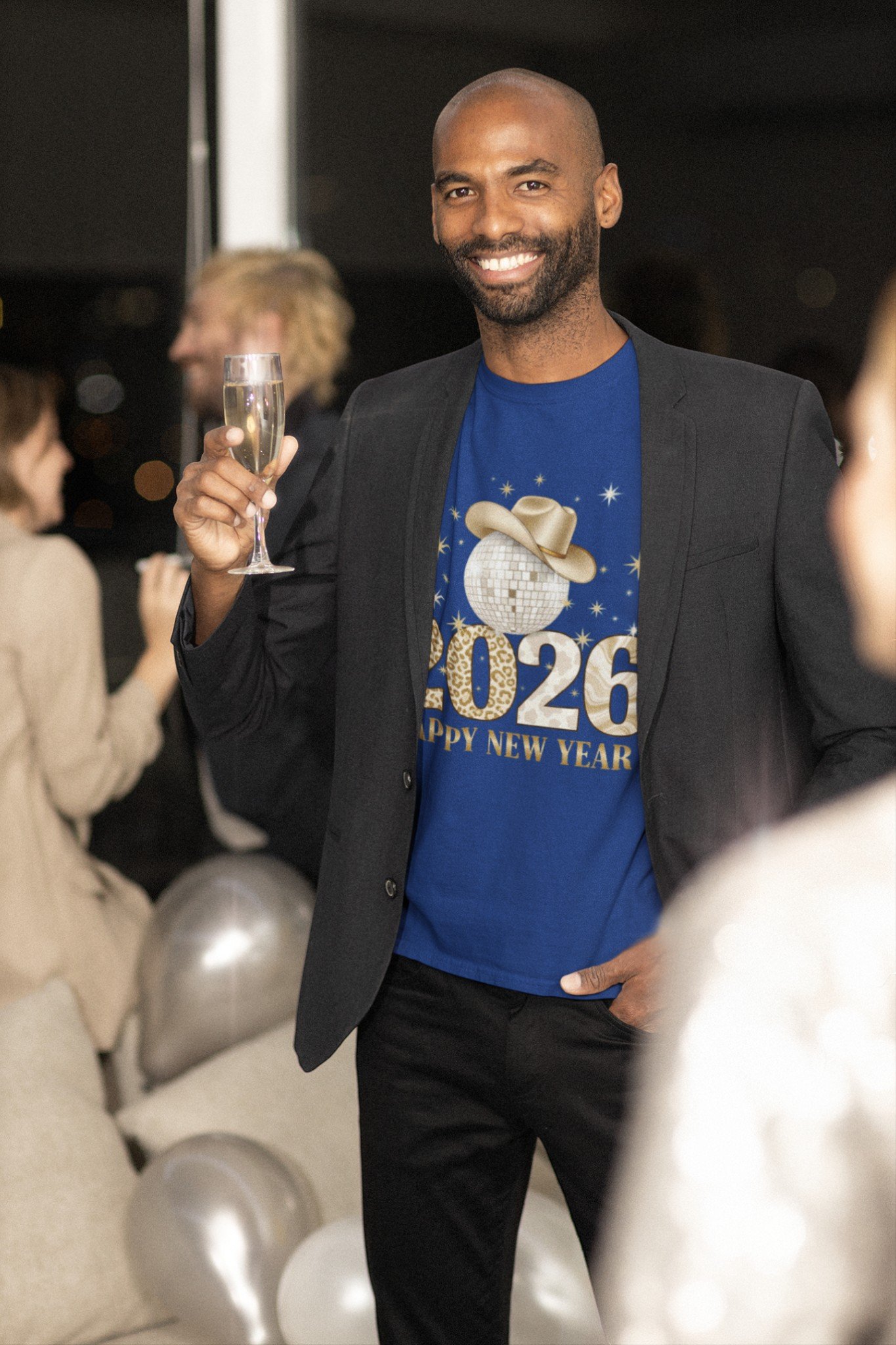 2026 Happy New Year Disco Cowboy Tee - Image 7