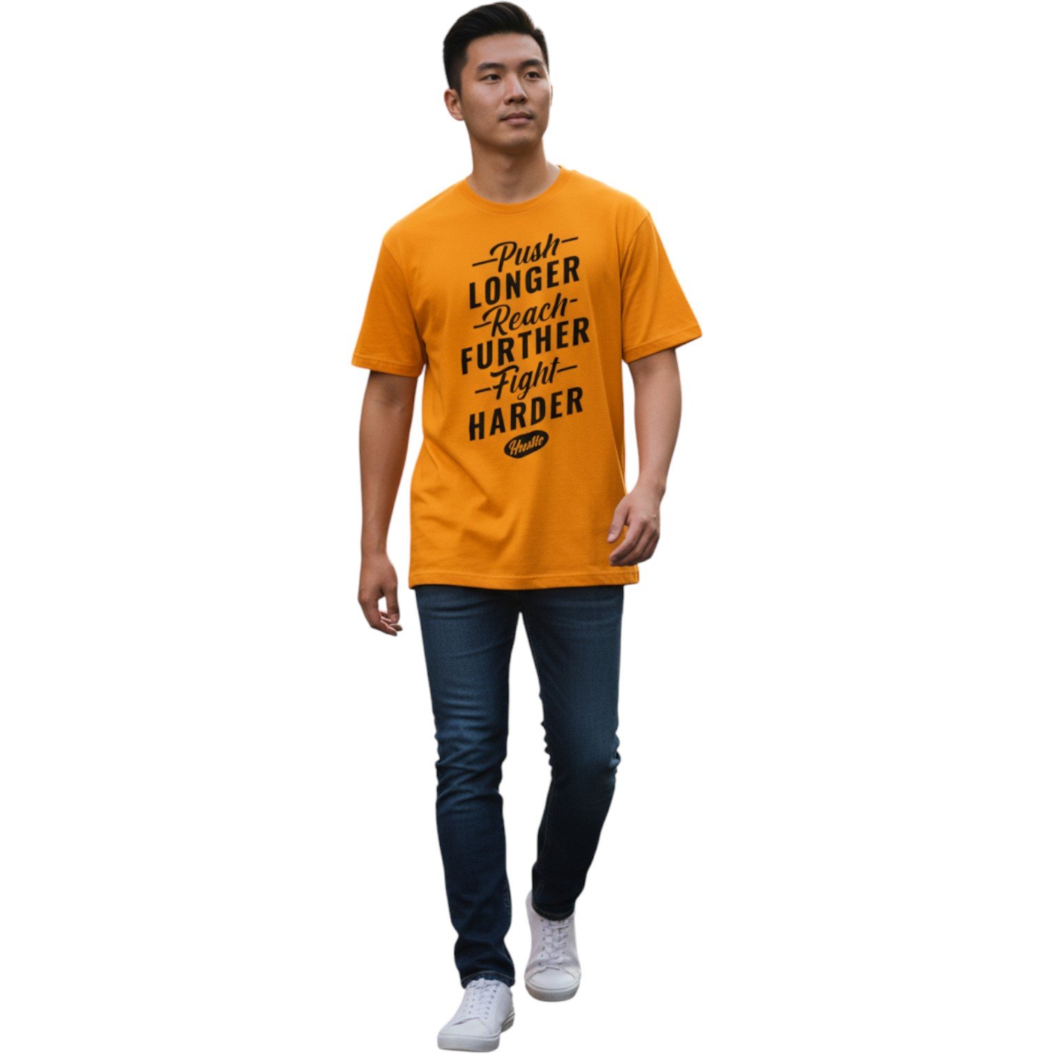 Push Longer Reach Further Fight Harder Unisex T-Shirt - Image 9