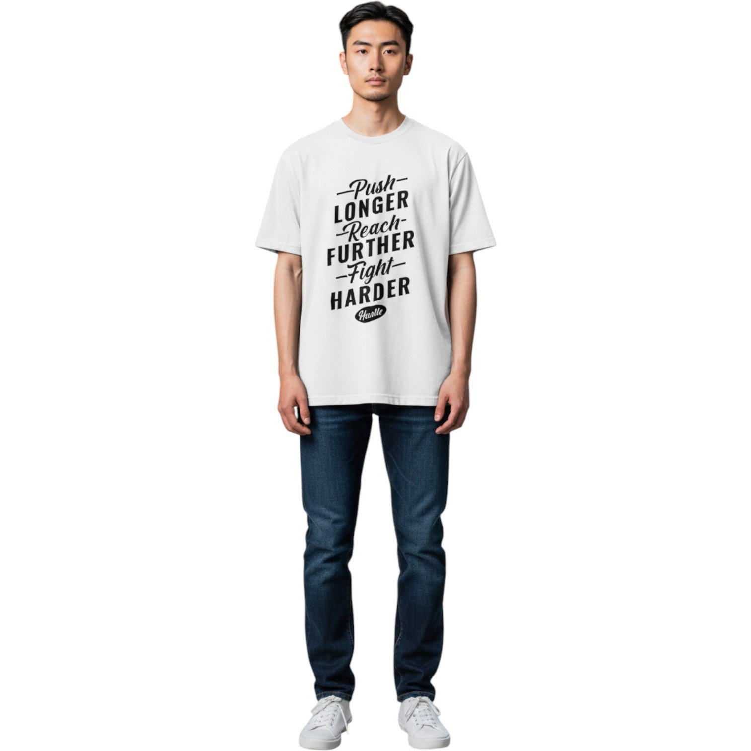 Push Longer Reach Further Fight Harder Unisex T-Shirt - Image 10