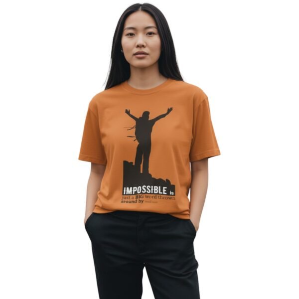 Impossible Is Nothing Motivational Unisex T-Shirt