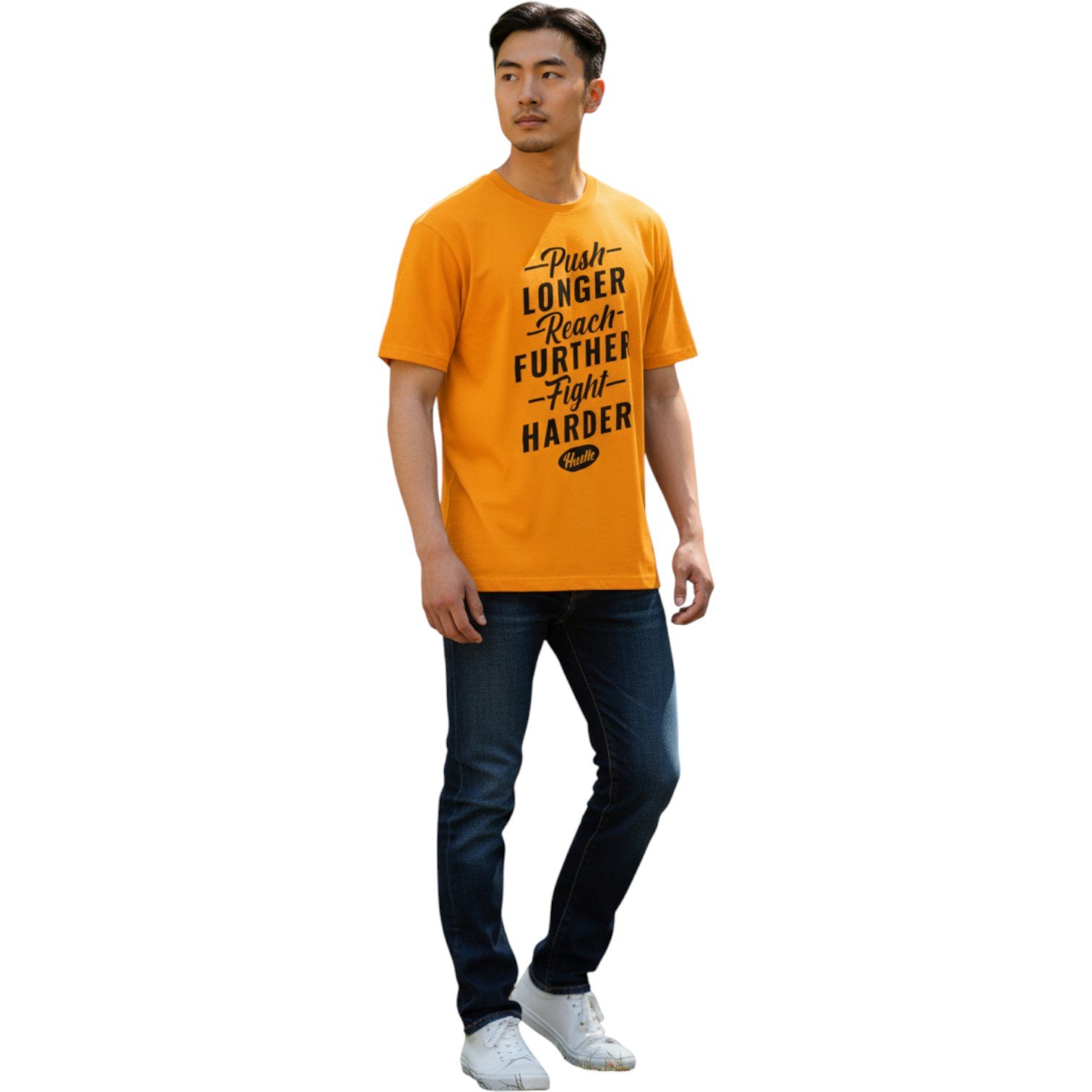 Push Longer Reach Further Fight Harder Unisex T-Shirt - Image 4